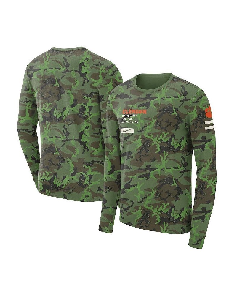 Men's Camo Clemson Tigers Military-Inspired Long Sleeve T-shirt $21.32 T-Shirts