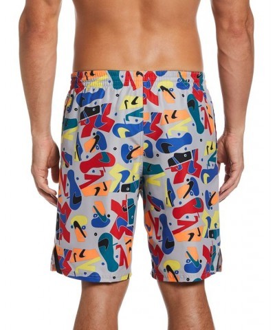 Men's Sneaker-Print 9" Volley Shorts Gray $27.82 Swimsuits