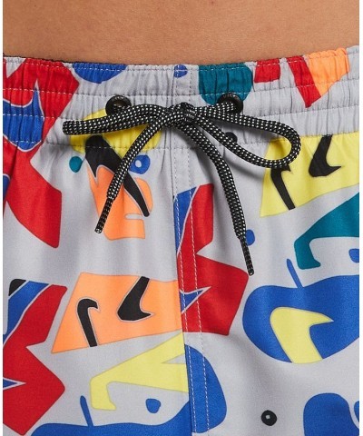 Men's Sneaker-Print 9" Volley Shorts Gray $27.82 Swimsuits