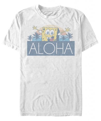 Men's Aloha Short Sleeve Crew T-shirt White $14.35 T-Shirts