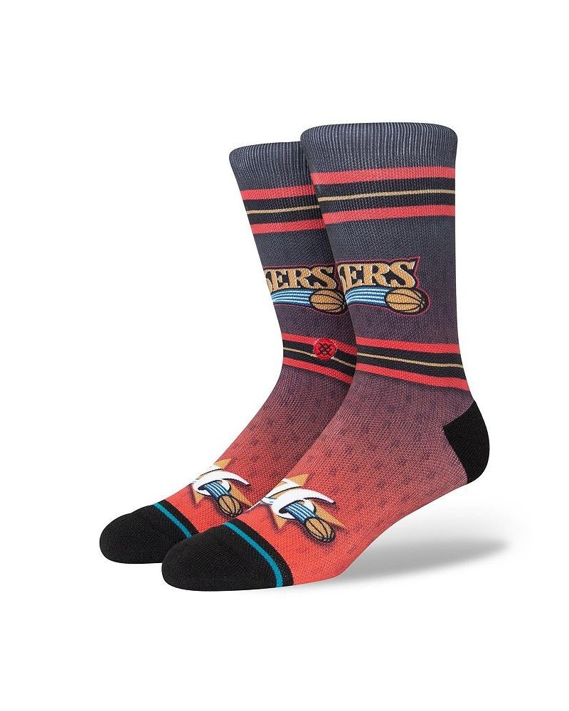 Men's Philadelphia 76ers Hardwood Classics Fader Collection Crew Socks $12.60 Socks