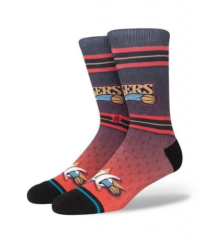 Men's Philadelphia 76ers Hardwood Classics Fader Collection Crew Socks $12.60 Socks