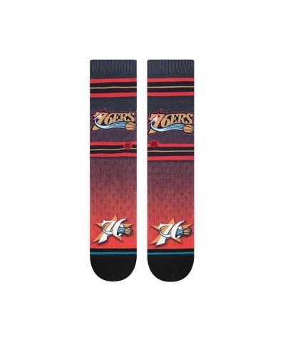 Men's Philadelphia 76ers Hardwood Classics Fader Collection Crew Socks $12.60 Socks