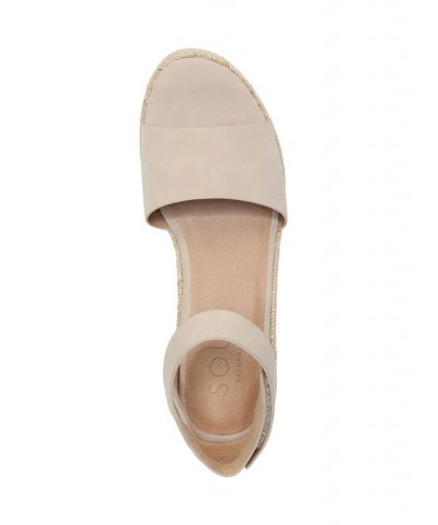 Oakley Ankle Strap Wedge Sandals Tan/Beige $34.00 Shoes