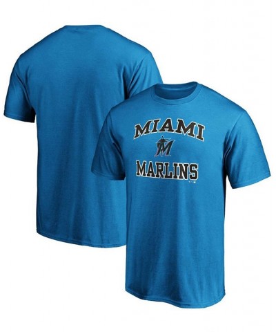 Men's Blue Miami Marlins Heart Soul T-shirt $20.39 T-Shirts