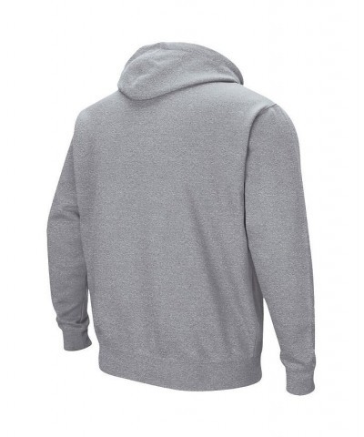 Men's Heathered Gray Liberty Flames Arch and Logo Pullover Hoodie $24.75 Sweatshirt