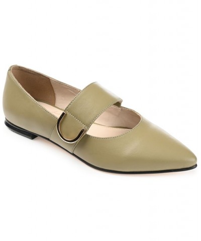 Women's Emerence Flats Green $67.50 Shoes