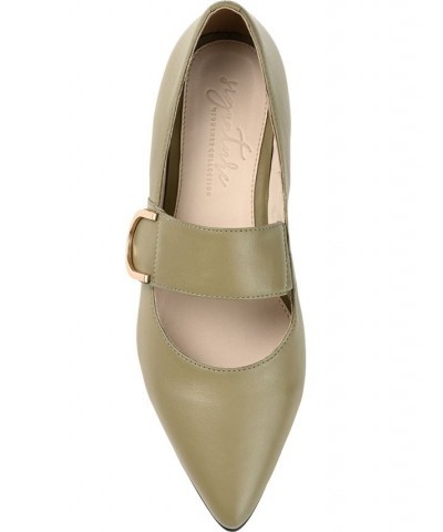 Women's Emerence Flats Green $67.50 Shoes