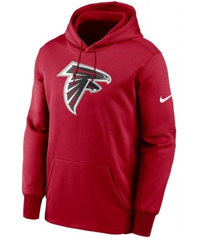 Men's Red Atlanta Falcons Fan Gear Primary Logo Therma Performance Pullover Hoodie $46.74 Sweatshirt