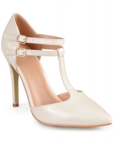 Women's Tru T-Strap Stilettos Off-white $49.00 Shoes