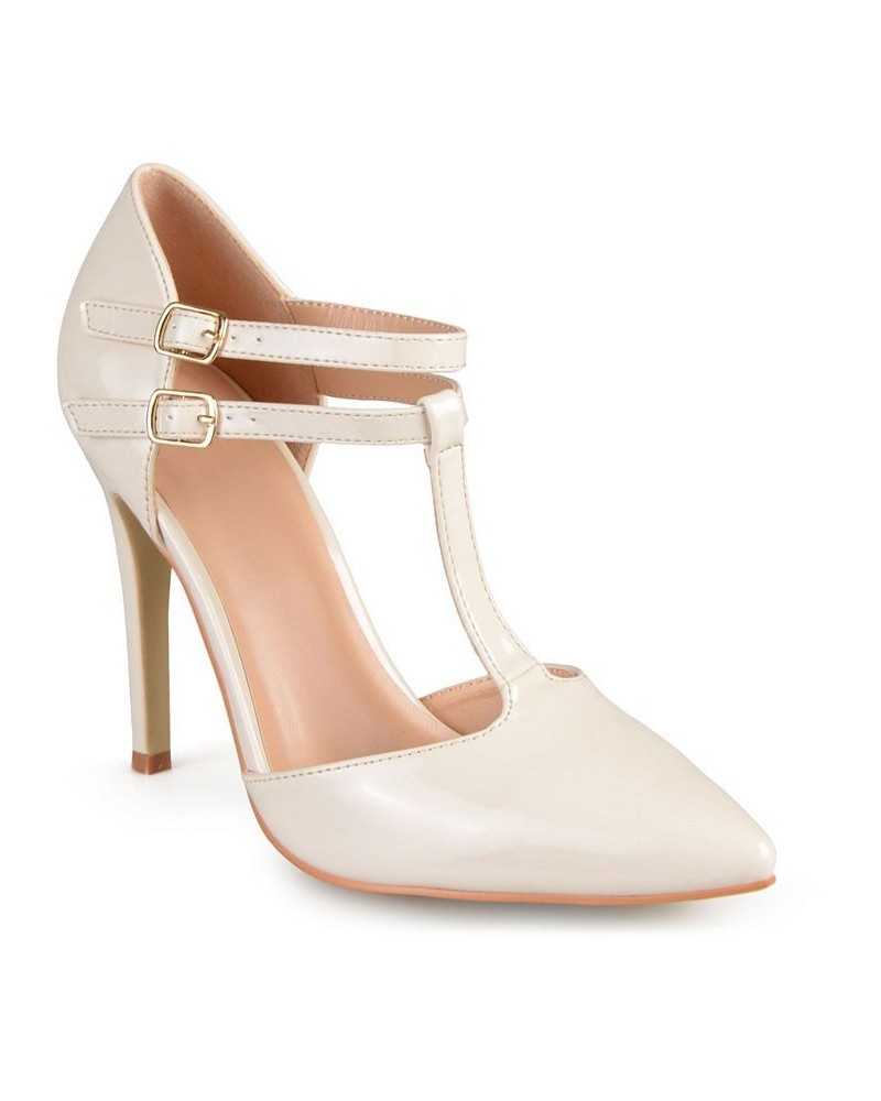 Women's Tru T-Strap Stilettos Off-white $49.00 Shoes