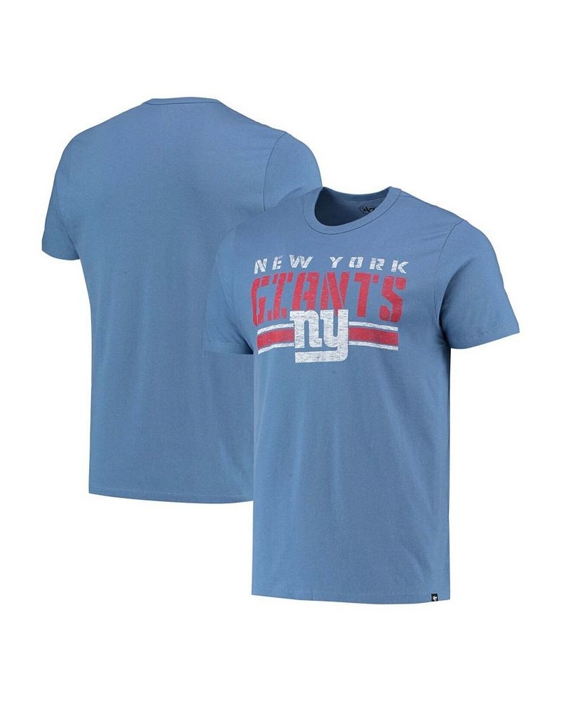 Men's Royal New York Giants Team Stripe T-shirt $18.48 T-Shirts