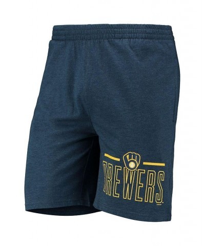 Men's Navy, Gray Milwaukee Brewers Meter T-shirt and Shorts Sleep Set $29.04 Pajama