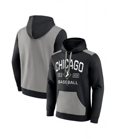 Men's Branded Black, Gray Chicago White Sox Chip In Pullover Hoodie $40.49 Sweatshirt