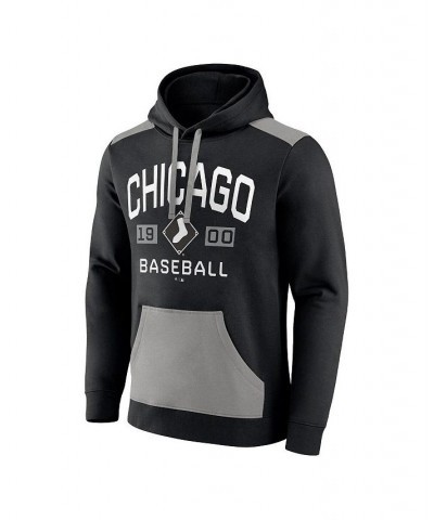 Men's Branded Black, Gray Chicago White Sox Chip In Pullover Hoodie $40.49 Sweatshirt