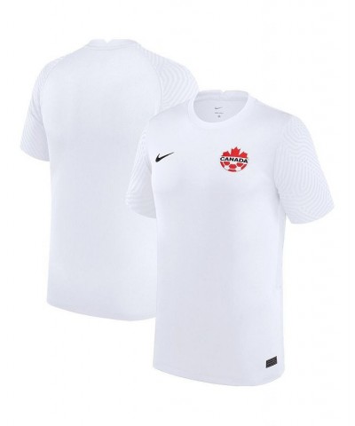 Men's White Canada Soccer Away Replica Jersey $37.80 Jersey