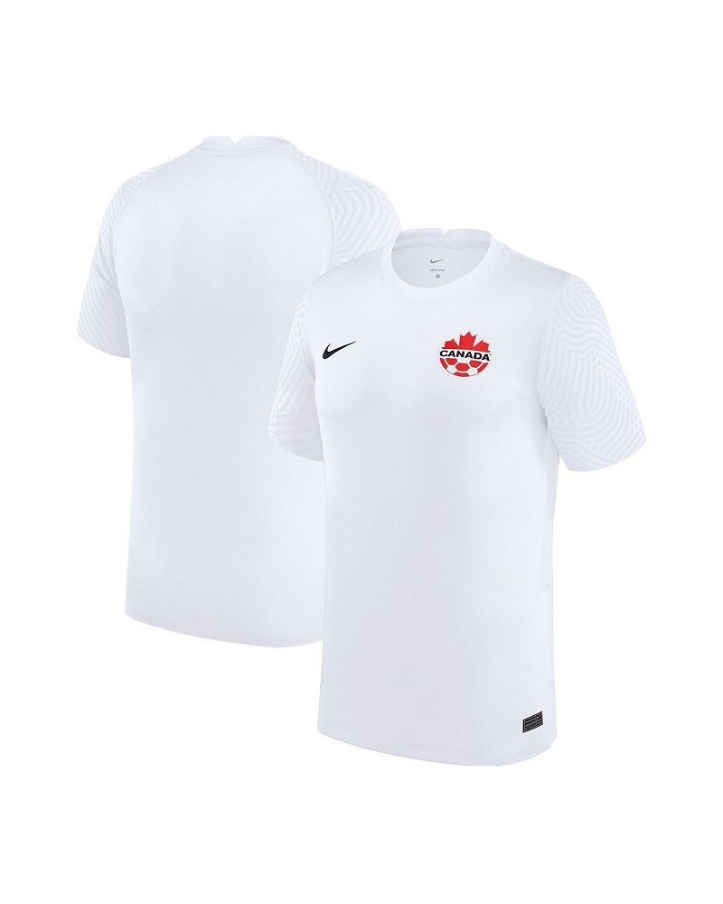 Men's White Canada Soccer Away Replica Jersey $37.80 Jersey