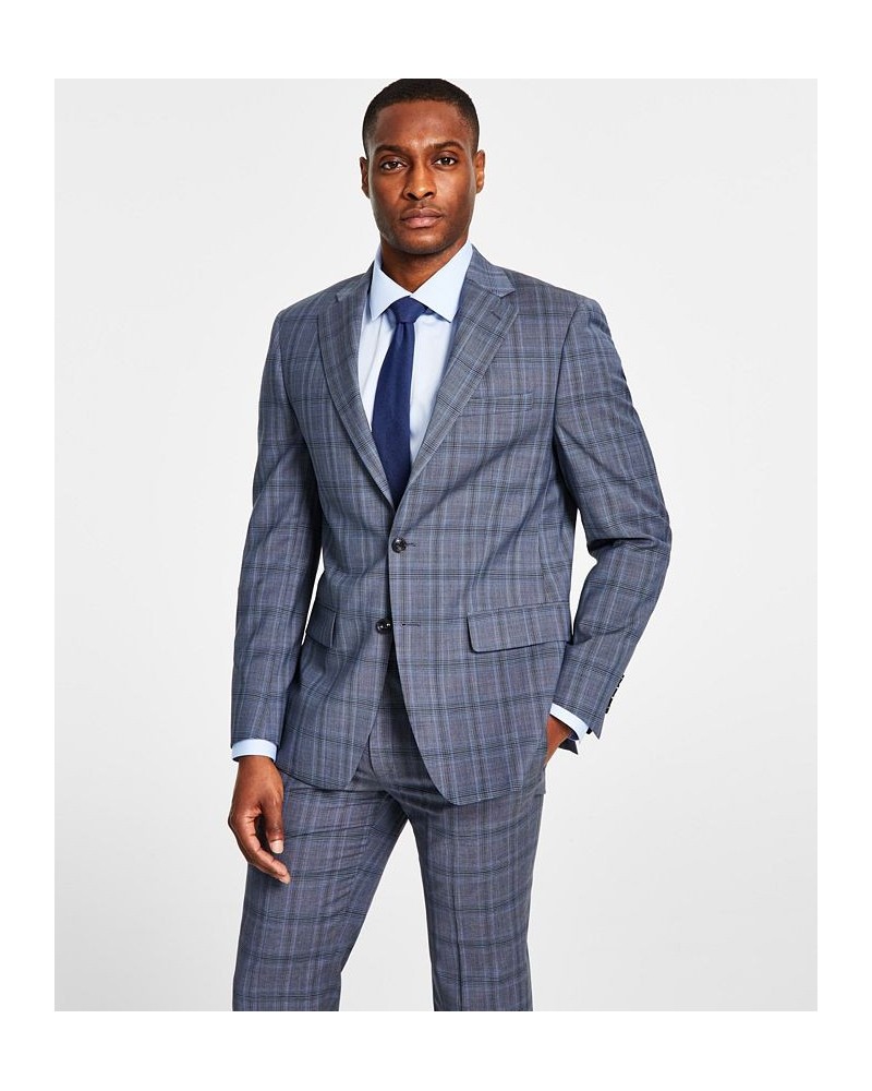 Men's Slim-Fit Wool Stretch Suit Jacket PD01 $85.00 Suits