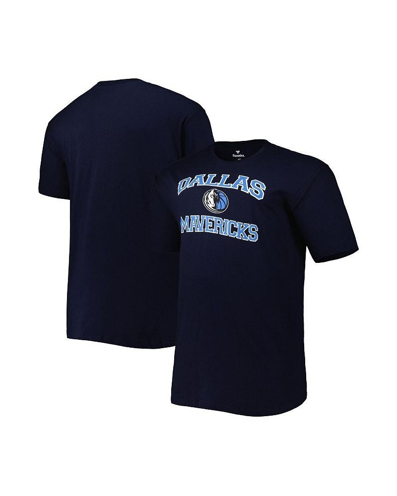 Men's Navy Dallas Mavericks Big and Tall Heart and Soul T-shirt $18.80 T-Shirts