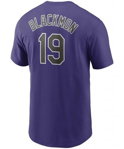 Men's Charlie Blackmon Purple Colorado Rockies Name Number Team T-shirt $20.25 T-Shirts