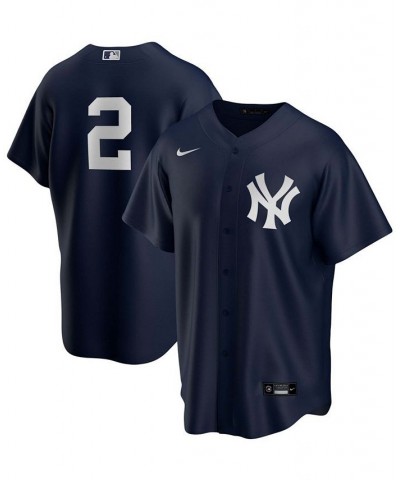 Men's Derek Jeter Navy New York Yankees Alternate Replica Player Jersey $49.30 Jersey