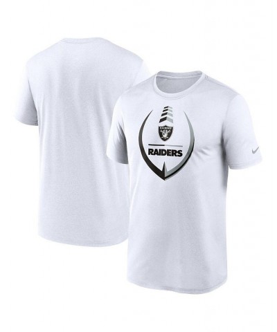 Men's White Las Vegas Raiders Icon Legend Performance T-shirt $18.00 T-Shirts