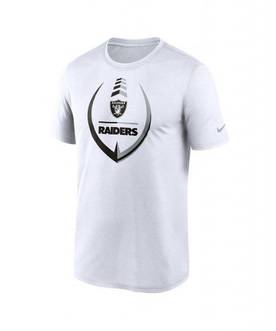 Men's White Las Vegas Raiders Icon Legend Performance T-shirt $18.00 T-Shirts