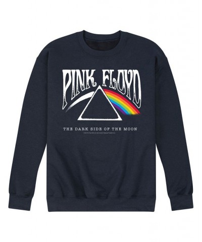 Men's Pink Floyd Dark Side Moon Fleece T-shirt Blue $24.75 T-Shirts