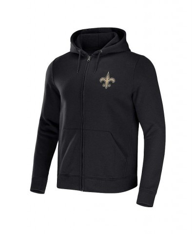 Men's NFL x Darius Rucker Collection by Black New Orleans Saints Rocker Full-Zip Hoodie $32.76 Sweatshirt