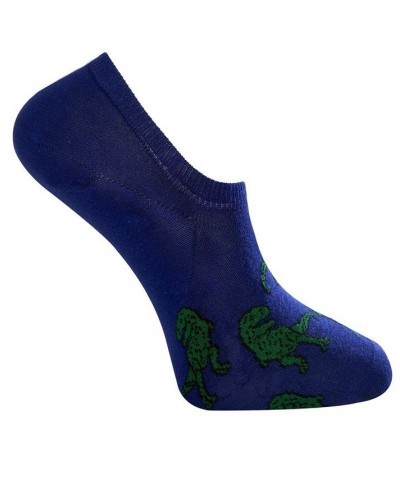 Men's T-Rex Novelty No-Show Socks Blue $9.90 Socks