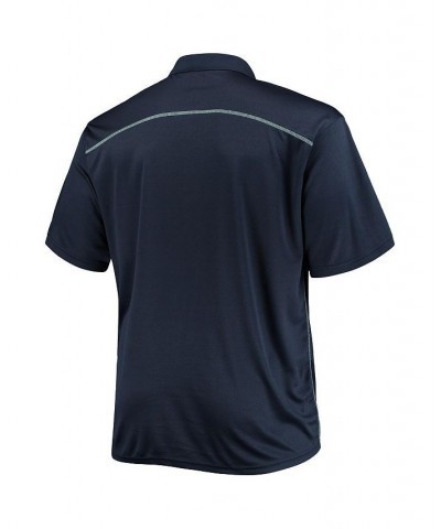 Men's Deep Sea Blue Seattle Kraken Big and Tall Birdseye Polo Shirt $20.68 Polo Shirts