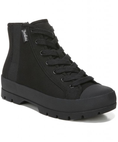 Women's Logan Lace-Up Sneakers Black $52.32 Shoes