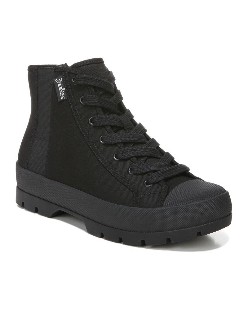 Women's Logan Lace-Up Sneakers Black $52.32 Shoes