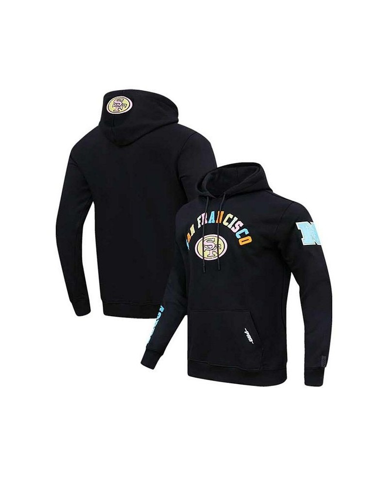 Men's Black San Francisco 49ers Neon Graphic Pullover Hoodie $38.50 Sweatshirt