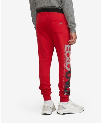 Men's Big and Tall Pixels-Alpha Joggers Red $33.06 Pants