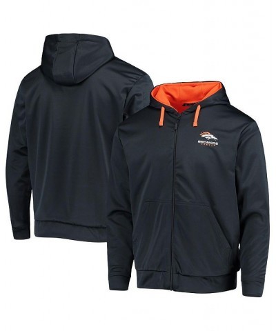 Men's Navy and Orange Denver Broncos Apprentice Full-Zip Hoodie $31.57 Sweatshirt