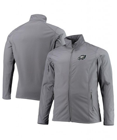 Men's Charcoal Philadelphia Eagles Big and Tall Sonoma Softshell Full-Zip Jacket $34.10 Jackets