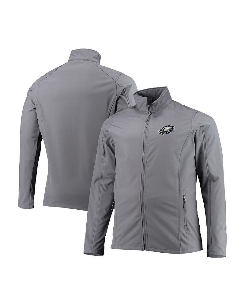 Men's Charcoal Philadelphia Eagles Big and Tall Sonoma Softshell Full-Zip Jacket $34.10 Jackets