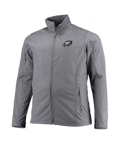 Men's Charcoal Philadelphia Eagles Big and Tall Sonoma Softshell Full-Zip Jacket $34.10 Jackets