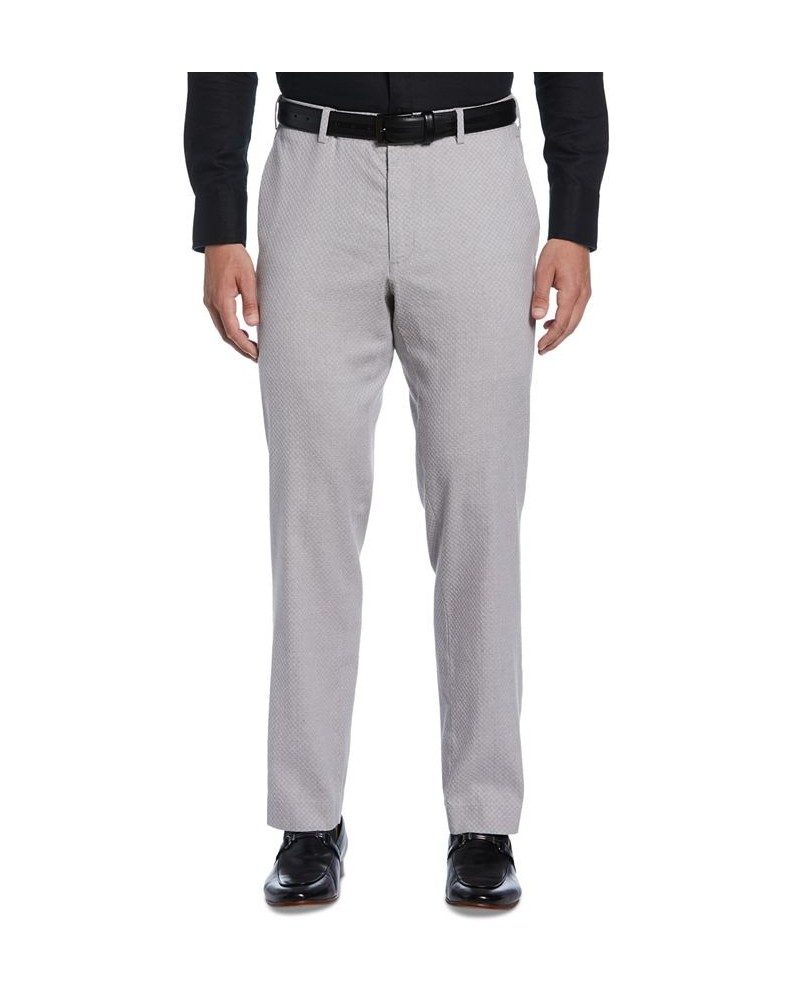 Men's Plain-Weave Stretch Flat Front Pants White $27.60 Pants