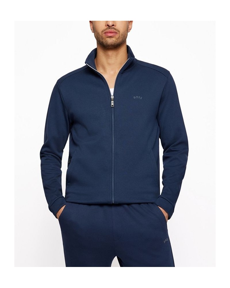 Boss Men's Zip-Up Sweatshirt Blue $94.00 Sweatshirt