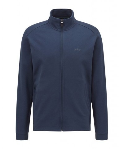 Boss Men's Zip-Up Sweatshirt Blue $94.00 Sweatshirt