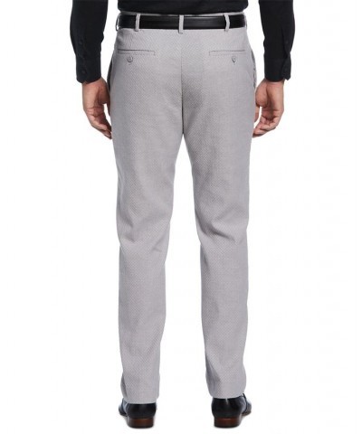 Men's Plain-Weave Stretch Flat Front Pants White $27.60 Pants