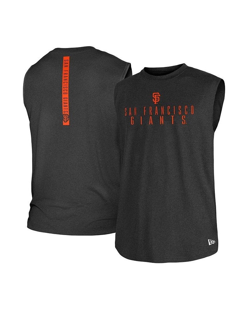 Men's Black San Francisco Giants Team Muscle Tank Top $27.35 T-Shirts