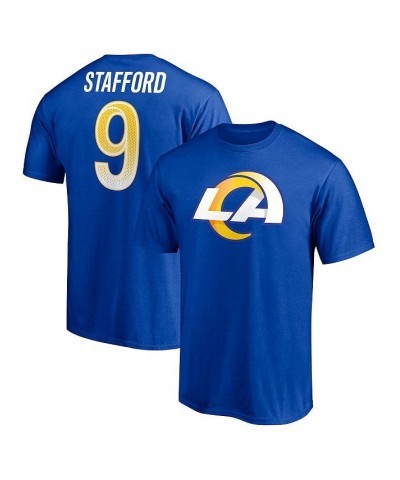 Men's Matthew Stafford Royal Los Angeles Rams Player Icon T-shirt $15.84 T-Shirts