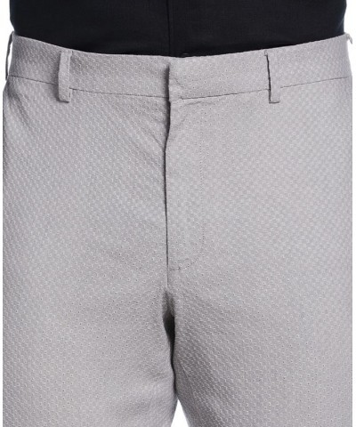 Men's Plain-Weave Stretch Flat Front Pants White $27.60 Pants