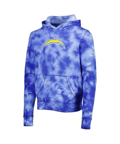 Men's Powder Blue Los Angeles Chargers Team Tie-Dye Pullover Hoodie $38.22 Sweatshirt