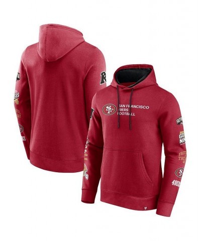 Men's Branded Scarlet San Francisco 49ers Extra Innings Pullover Hoodie $42.50 Sweatshirt