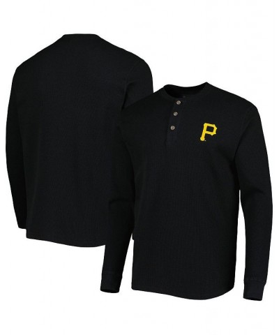 Men's Pittsburgh Pirates Black Maverick Long Sleeve T-shirt $22.95 T-Shirts