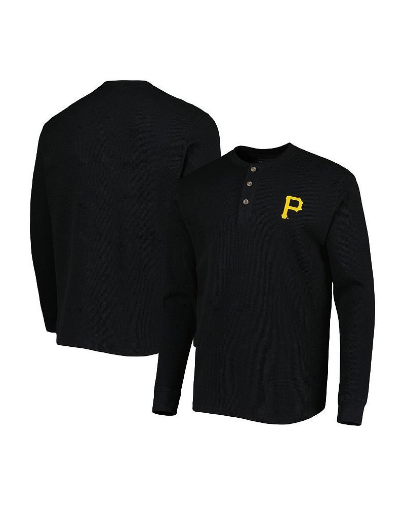 Men's Pittsburgh Pirates Black Maverick Long Sleeve T-shirt $22.95 T-Shirts